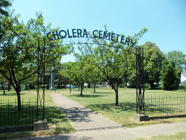 Cholera Cemetery gate - Creepy Cleveland
