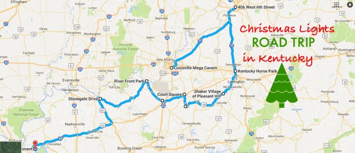 places to visit in kentucky for christmas