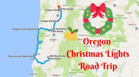 The Christmas Lights Road Trip Through Oregon That Will Take You To 9 Magical Displays