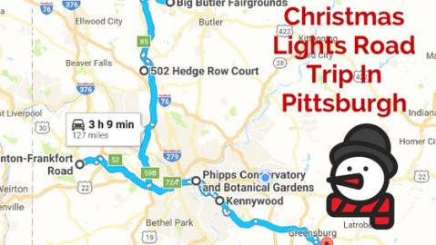 The Christmas Lights Road Trip Around Pittsburgh That's Nothing Short Of Magical