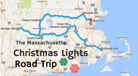 The Christmas Lights Road Trip Through Massachusetts That Will Take You To 10 Magical Displays