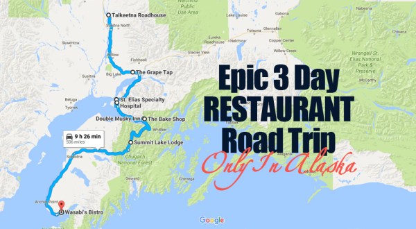 This Epic 3-Day Restaurant Road Trip In Alaska Will Satisfy Your Adventurous Stomach