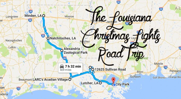 The Christmas Lights Road Trip Through Louisiana That Will Take You To 6 Magical Displays
