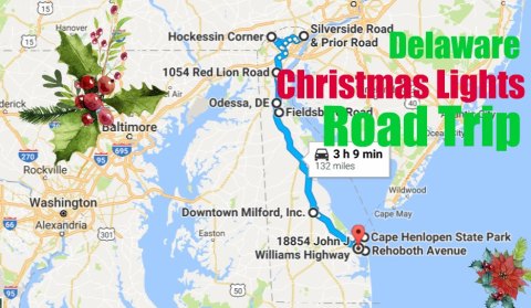 The Christmas Lights Road Trip Through Delaware That Will Take You To 9 Magical Displays