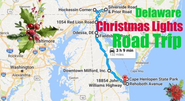 The Christmas Lights Road Trip Through Delaware That Will Take You To 9 Magical Displays