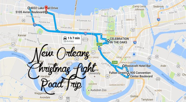 The Christmas Lights Road Trip Around New Orleans That’s Nothing Short Of Magical