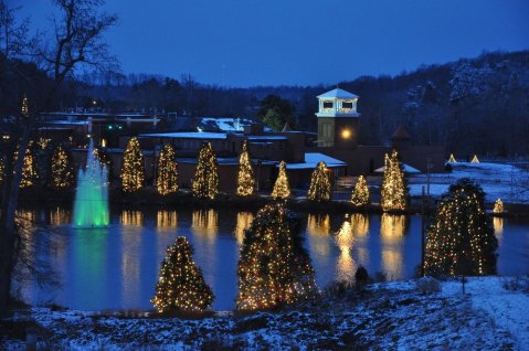 McAdenville Turns Into A Winter Wonderland Each Year In North Carolina