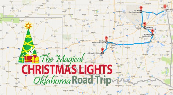 The Christmas Lights Road Trip Through Oklahoma That Will Take You To 6 Magical Displays