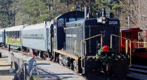 Enjoy The Magical Santa Express Train Ride Aboard A Train At The South Carolina Railroad Museum