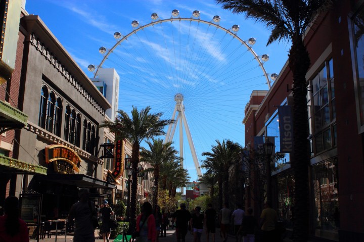 The LINQ Promenade and the High Roller