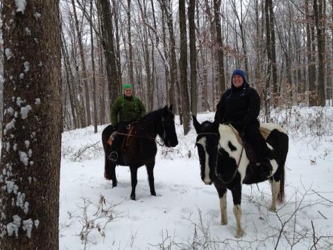 The Winter Horseback Riding Trail At Equestrian Ridge Farm In Ohio Is Pure Magic