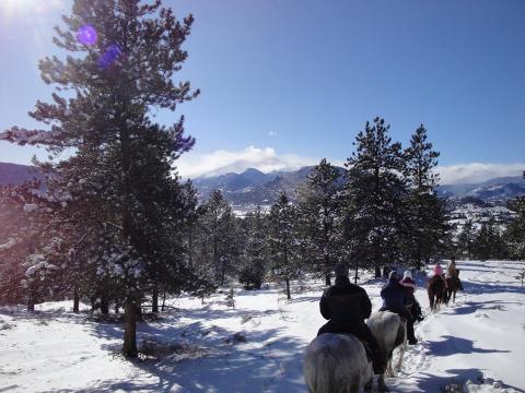 The Winter Horseback Riding Trail In Colorado That's Pure Magic