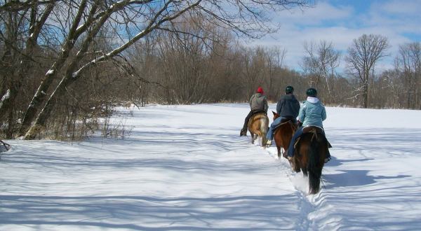 The Winter Horseback Riding Trail In Minnesota That’s Pure Magic