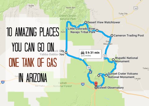 10 Amazing Places You Can Go On One Tank Of Gas In Arizona