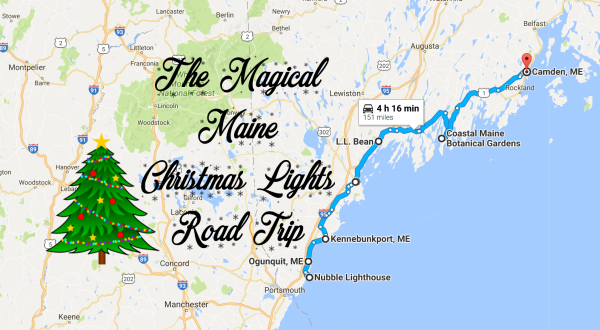 The Christmas Lights Road Trip Through Maine That’s Nothing Short Of Magical