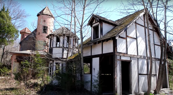 The Remains Of An Abandoned Reniassance Festival Are Decaying Deep In The Woods