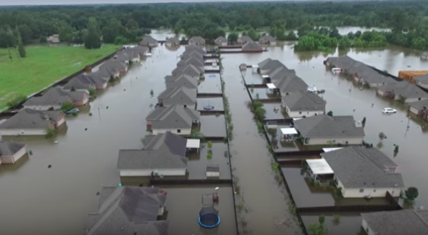 A Drone Flew Over the Flooding In Louisiana And Captured Mesmerizing Footage