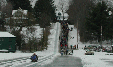 Take A Thrilling Ride At Eagles Mere Toboggan In Pennsylvania This Winter