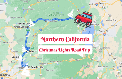 The Christmas Lights Road Trip Through Northern Calfornia That's Nothing Short Of Magical