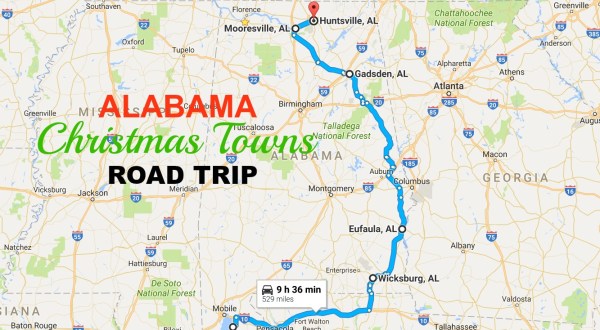 The Magical Road Trip That Will Take You Through Alabama’s Most Charming Christmas Towns