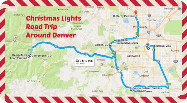 The Christmas Lights Road Trip Around Denver That’s Nothing Short Of Magical