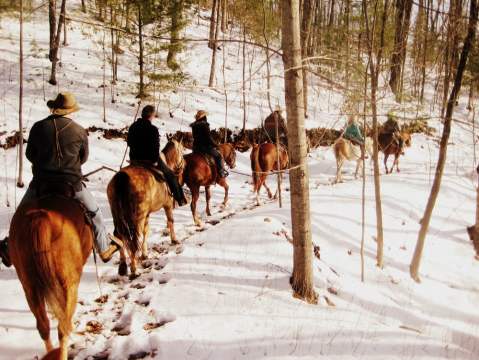 The Winter Horseback Riding Trail At Adventure Trail Rides In Georgia Is Pure Magic