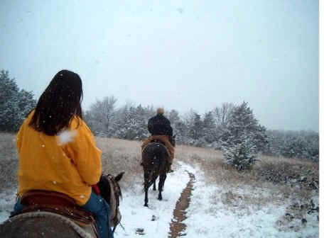 The Winter Horseback Riding Trail In Oklahoma That's Pure Magic