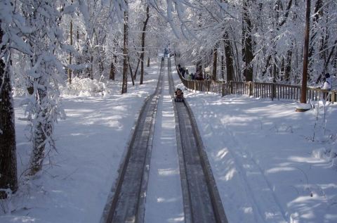 Take A Thrilling Ride At Pokagon State Park In Indiana This Winter