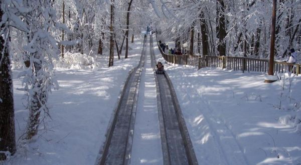 Take A Thrilling Ride At Pokagon State Park In Indiana This Winter