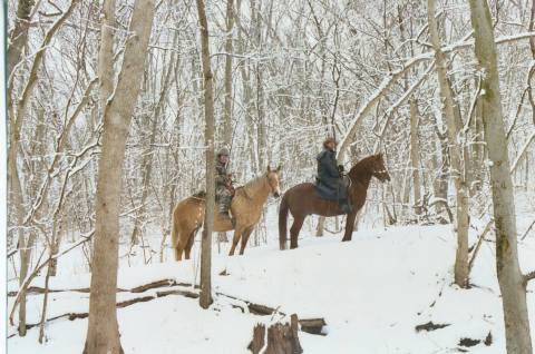 The Winter Horseback Riding Trail In Nebraska That's Pure Magic