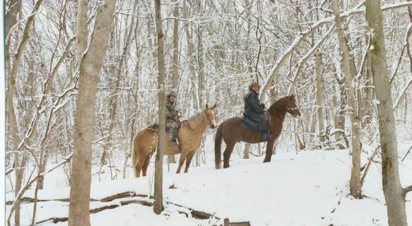 The Winter Horseback Riding Trail In Nebraska That’s Pure Magic