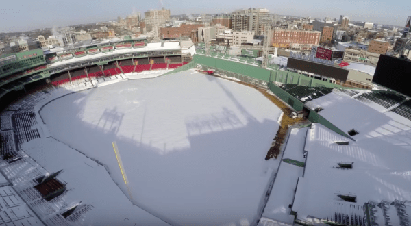 A Drone Flew Over Snowy Boston In Massachusetts And Captured Mesmerizing Footage