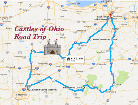 This Road Trip To Ohio's Most Majestic Castles Is Like Something From A Fairytale