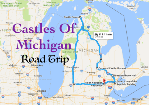 This Road Trip To Michigan's Most Majestic Castles Is Like Something From A Fairytale