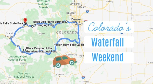 Here’s An Exciting Weekend Itinerary If You Love Exploring Colorado’s Waterfalls