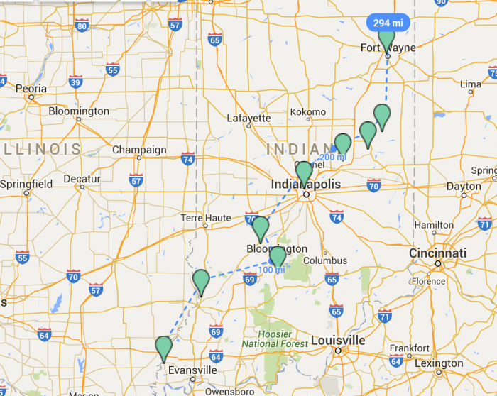 day trips from columbus indiana