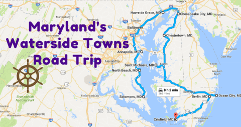 Take This Road Trip Through Maryland’s Picturesque Waterside Towns For A Charming Experience
