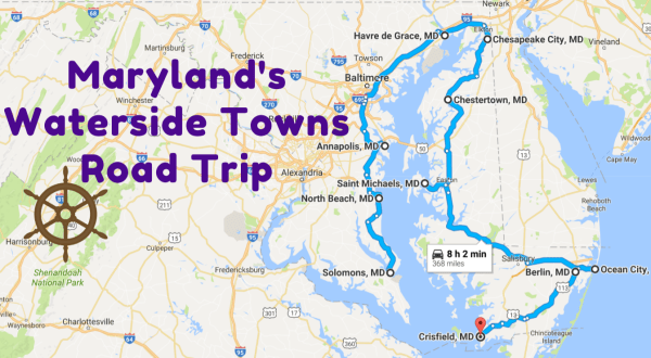 Take This Road Trip Through Maryland’s Picturesque Waterside Towns For A Charming Experience