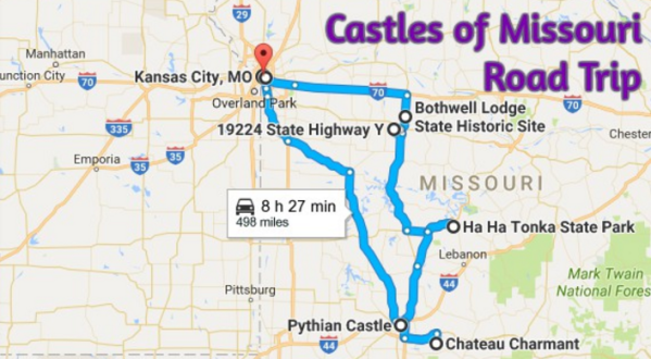 This Road Trip To Missouri’s Most Majestic Castles Is Like Something From A Fairytale