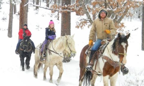 The Winter Horseback Riding Trail In New Mexico That's Pure Magic