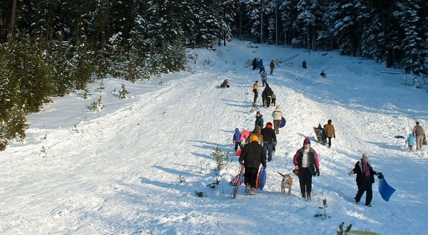 Here Are the 4 Best Places To Go Sled Riding Near Portland This Winter