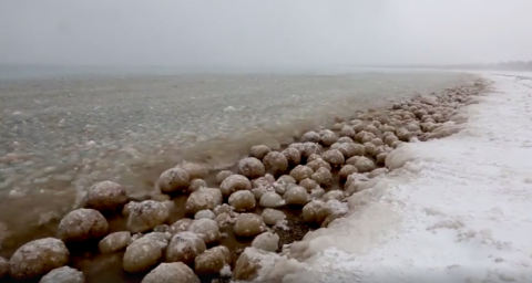Lake Michigan Has Transformed Into A Sea Of Ice Balls And It's Mesmerizing