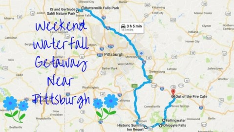 Here's The Perfect Weekend Itinerary If You Love Exploring Pittsburgh's Waterfalls