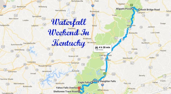 Here’s The Perfect Weekend Itinerary If You Love Exploring Kentucky’s Waterfalls