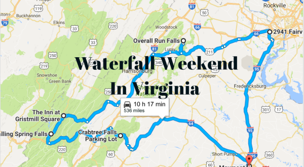 Here’s The Perfect Weekend Itinerary If You Love Exploring Virginia’s Waterfalls