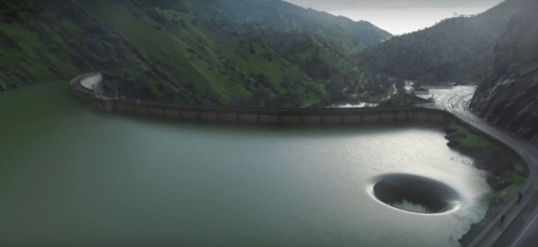 A Gaping Hole Is Draining This Northern California Lake And It’s Mesmerizing