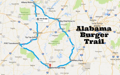 There's Nothing Better Than This Mouthwatering Burger Trail In Alabama