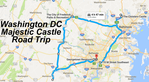This Road Trip To The Most Majestic Castles Around Washington DC Is Like Something From A Fairytale