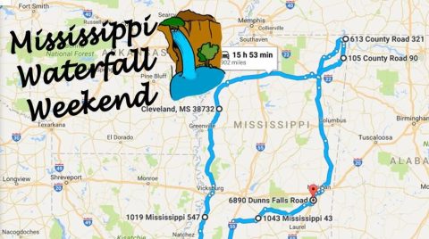 Here's The Perfect Weekend Itinerary If You Love Exploring Mississippi's Waterfalls