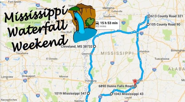 Here’s The Perfect Weekend Itinerary If You Love Exploring Mississippi’s Waterfalls